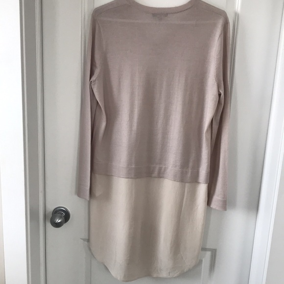 COS Beige Wool Knit/Silk Dress - Picture 6 of 7